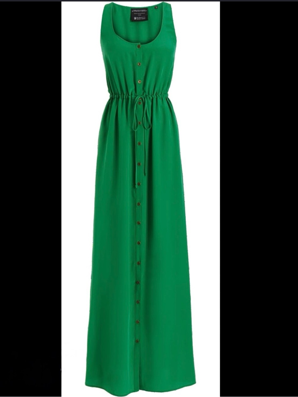 💚Twelfth Street By Cynthia Vincent Green Silk Maxi Dress 💚